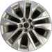 19" RAV4 19-20 19x7.5 , , inlay Original OEM Wheel Rim - HYPER SILVER - Front View