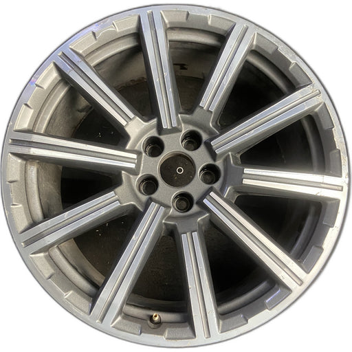 20" AUDI Q7 17-19 20x9 , 10 spoke Original OEM Wheel Rim - MACHINED CHARCOAL - Front View