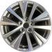 17" LEXUS ES250 21 17x7.5 Original OEM Wheel Rim - MACHINED GREY - Front View