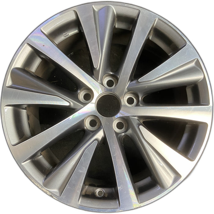17" LEXUS ES250 21 17x7.5 Original OEM Wheel Rim - MACHINED GREY - Front View