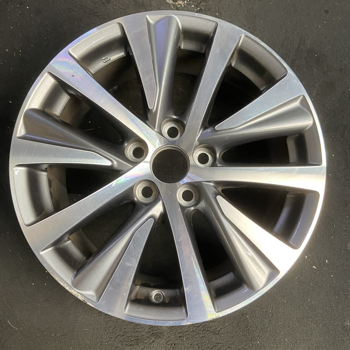 17" LEXUS ES250 21 17x7.5 Original OEM Wheel Rim - MACHINED GREY - Additional View