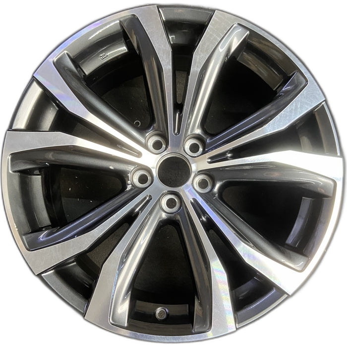 20" LEXUS RX350 16-19 20x8 , 10 spoke, V spoke Original OEM Wheel Rim - - Front View