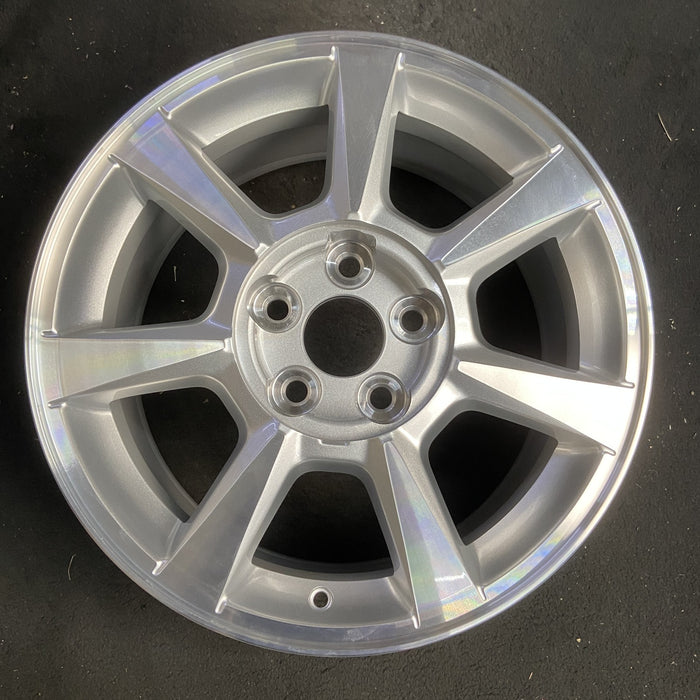 17" CTS 08 17x8 , , Original OEM Wheel Rim - MACHINED SILVER - Additional View