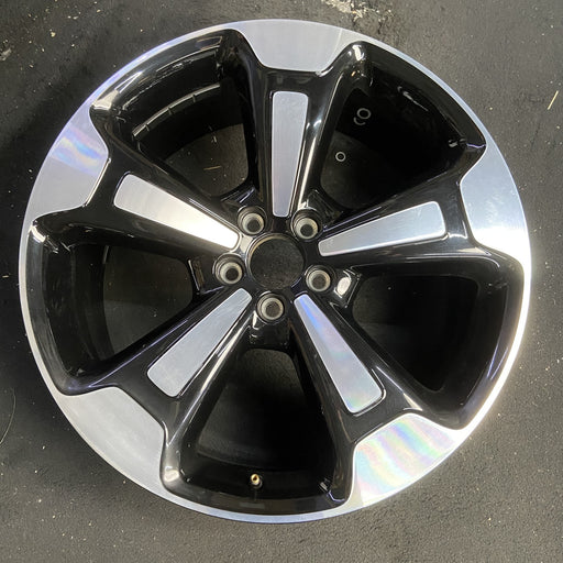 20" XC40 19-23 20x8 , solid spoke Original OEM Wheel Rim - MACHINED BLACK - Additional View