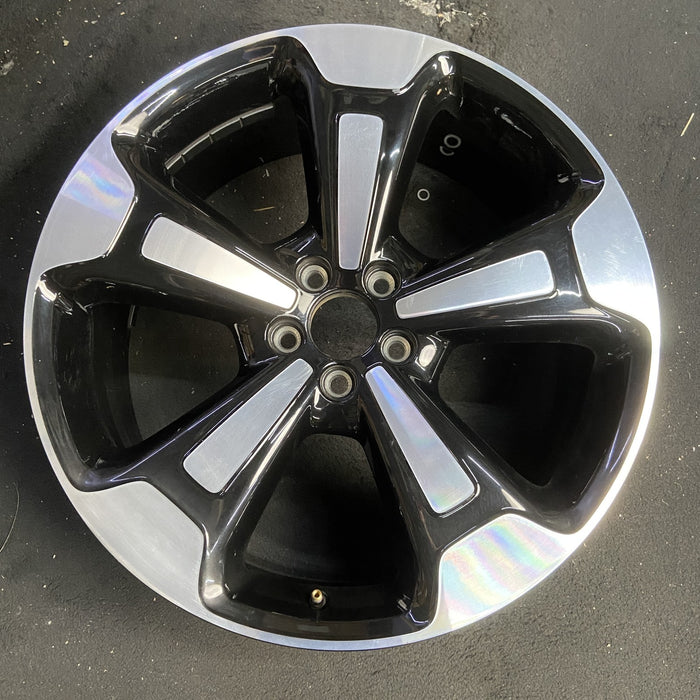 20" XC40 19-23 20x8 , solid spoke Original OEM Wheel Rim - MACHINED BLACK - Additional View