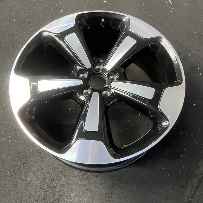 20" XC40 19-23 20x8 , solid spoke Original OEM Wheel Rim - MACHINED BLACK - View 8