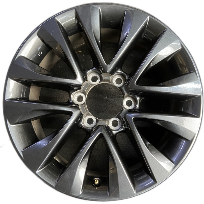 18" LEXUS GX460 17 , , split spoke , gunmetal Original OEM Wheel Rim - CHARCOAL - Front View