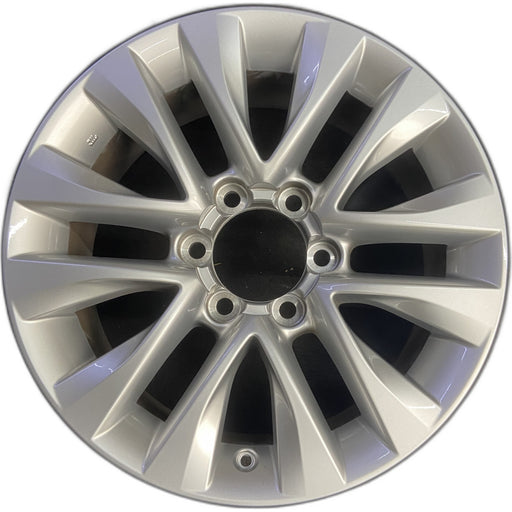 18" LEXUS GX460 14-17 , , split spoke , Original OEM Wheel Rim - SILVER - Front View