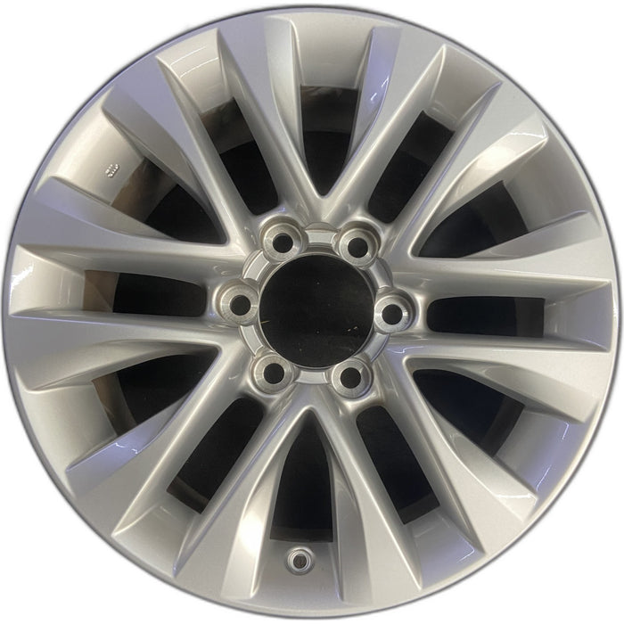 18" LEXUS GX460 14-17 , , split spoke , Original OEM Wheel Rim - SILVER - Front View
