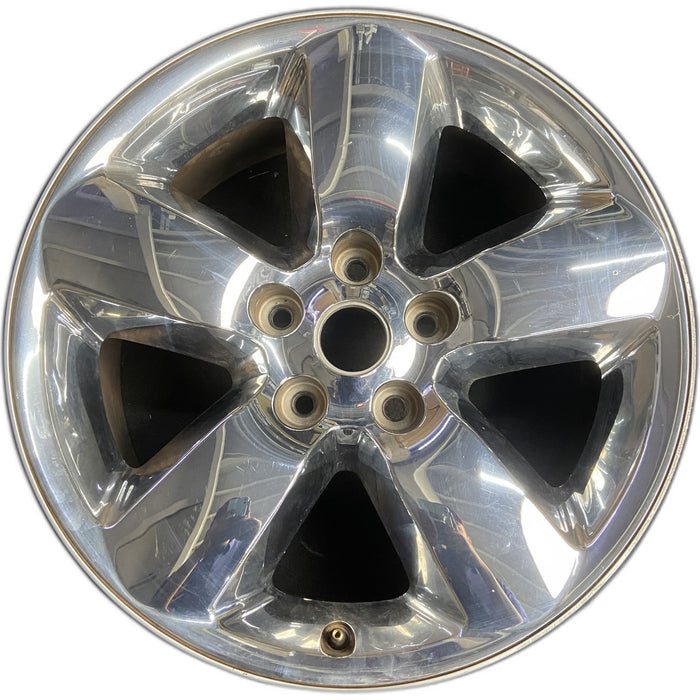 20" DODGE 1500 PICKUP 13 , 20x8, clad Original OEM Wheel Rim - CHROME - Front View