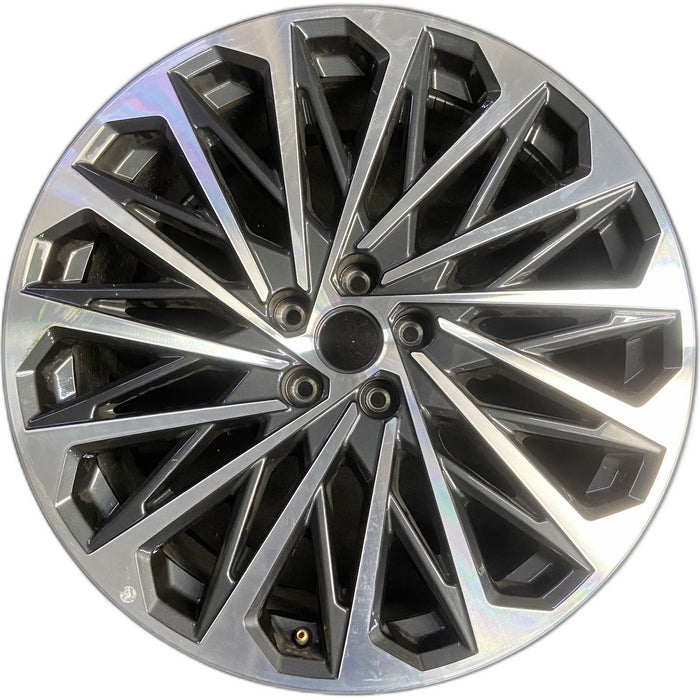 21" PALISADE 26 21x8.5 Original OEM Wheel Rim - MACHINED CHARCOAL - Front View