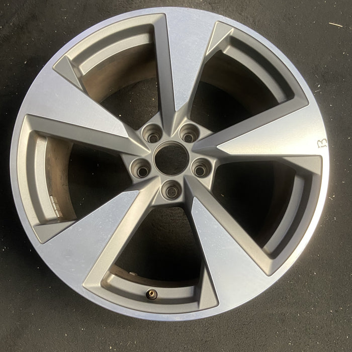 19" AUDI A5 20-22 19x8.5 , 5 spoke Original OEM Wheel Rim - MACHINED GREY - Additional View