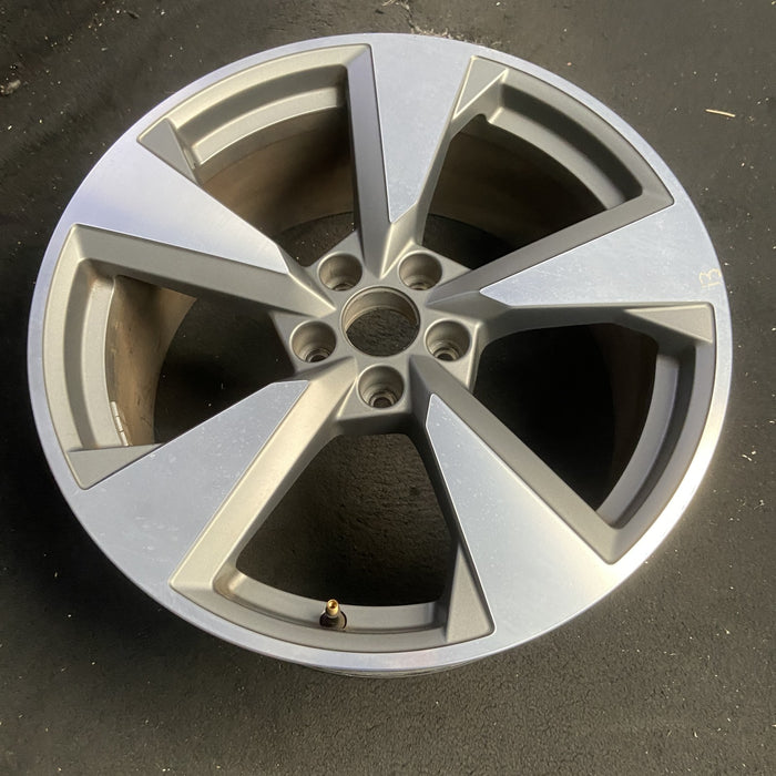 19" AUDI A5 20-22 19x8.5 , 5 spoke Original OEM Wheel Rim - MACHINED GREY - View 7