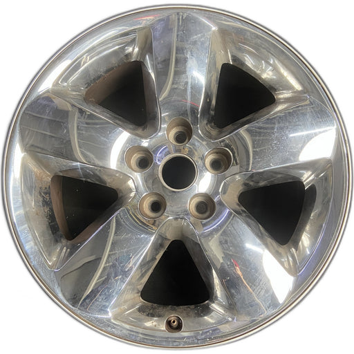 20" DODGE 1500 PICKUP 13 , 20x8, clad Original OEM Wheel Rim - CHROME - Front View
