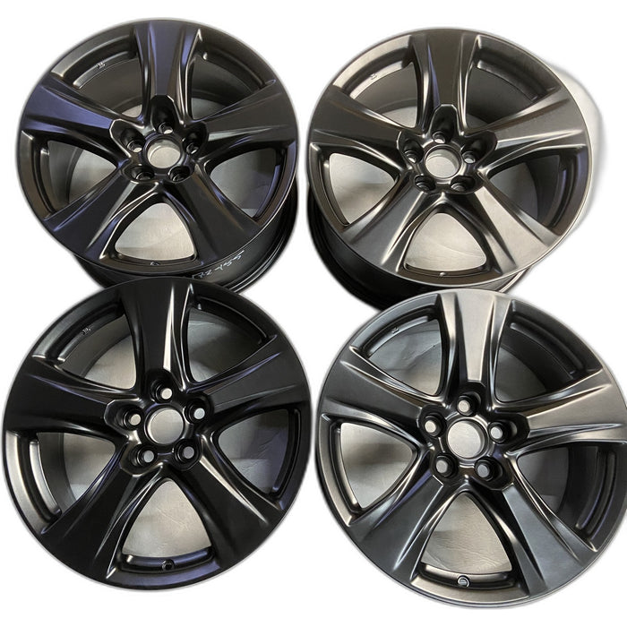 18" HIGHLANDER 20-25 18x8 , Original OEM Wheel Rim - BLACK - Front View