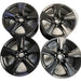 18" HIGHLANDER 20-25 18x8 , Original OEM Wheel Rim - BLACK - Front View