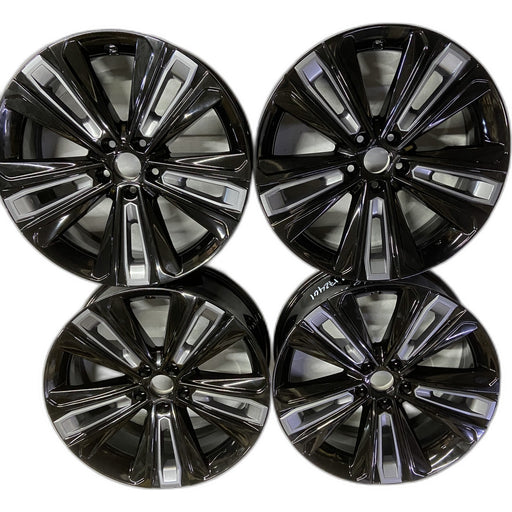 20" BZ4X 25 , 20x7.5, Original OEM Wheel Rim - BLACK SILVER - Front View