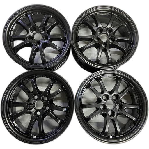 15" COROLLA 20 Sedan, 15x6.5 Original OEM Wheel Rim - BLACK - Front View