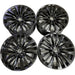 20" HIGHLANDER 20 20x8 , 15 spoke Original OEM Wheel Rim - BLACK - Front View