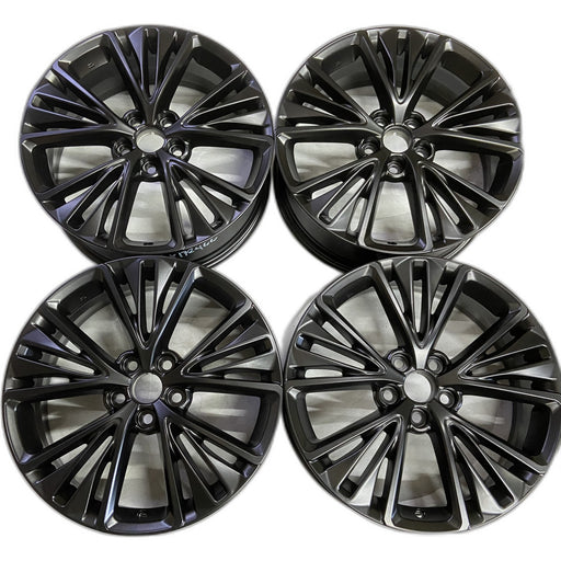 19" PRIUS 26 Prius Plug-In, 19x6.5, Original OEM Wheel Rim - BLACK - Front View
