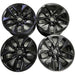 17" SIENNA 21-26 17x7 Original OEM Wheel Rim - BLACK - Front View