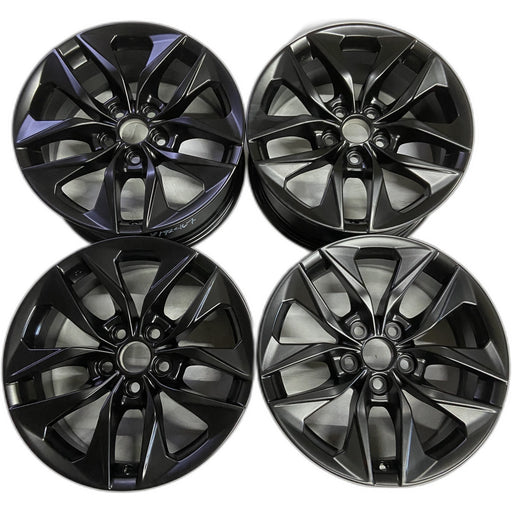 17" SIENNA 21-26 17x7 Original OEM Wheel Rim - BLACK - Front View