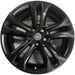 18" SIENNA 24 18x7.5 , Original OEM Wheel Rim - BLACK - Front View