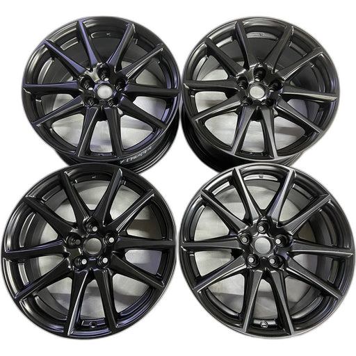 17" BR-Z 22-26 17x7.5 Original OEM Wheel Rim - BLACK - Front View