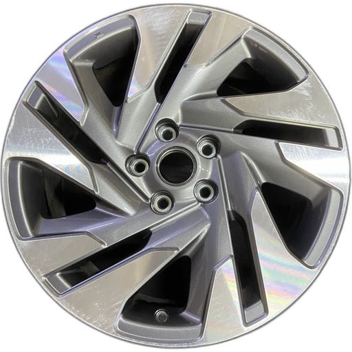 18" LEGACY 23-25 18x7.5 , face with pockets Original OEM Wheel Rim - MACHINED - Front View