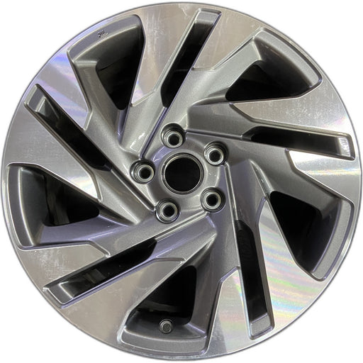 18" LEGACY 23-25 18x7.5 , face with pockets Original OEM Wheel Rim - MACHINED - Front View