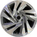 18" LEGACY 23-25 18x7.5 , face with pockets Original OEM Wheel Rim - MACHINED - Front View