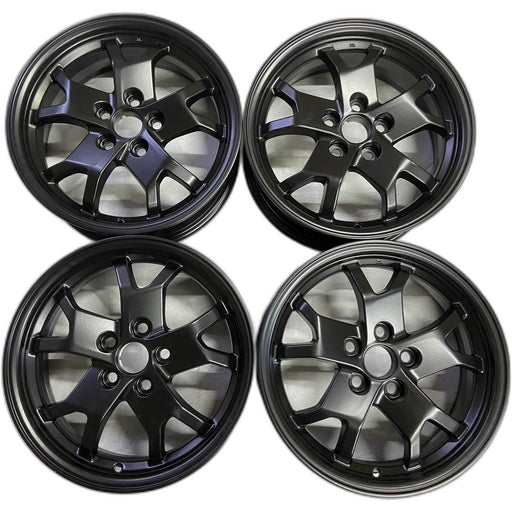 17" PRIUS 23-24 Prius Prime, 17x6.5 Original OEM Wheel Rim - BLACK - Front View