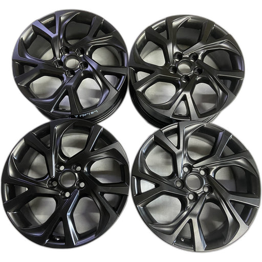 18" C-HR 21-22 18x7 , , Original OEM Wheel Rim - BLACK - Front View