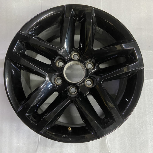 18" SIERRA 1500 PICKUP 19 , 18x8.5, 10 spoke, Original OEM Wheel Rim - BLACK - Additional View