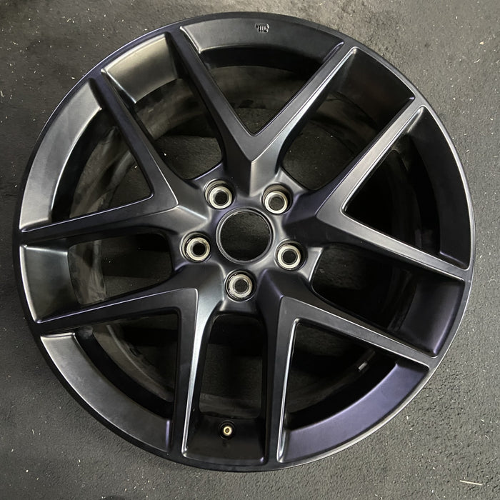 18" CIVIC 23-24 18x8 , 5 spoke, V spoke, Original OEM Wheel Rim - MATTE BLACK - Additional View