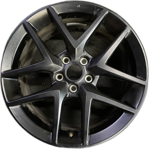 18" CIVIC 23-24 18x8 , 5 spoke, V spoke, Original OEM Wheel Rim - MATTE BLACK - Front View
