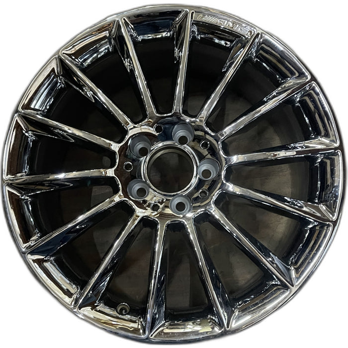 18" MERCEDES SLC-CLASS 17 172 Type, SLC300, 18x8, accents Original OEM Wheel - Front View