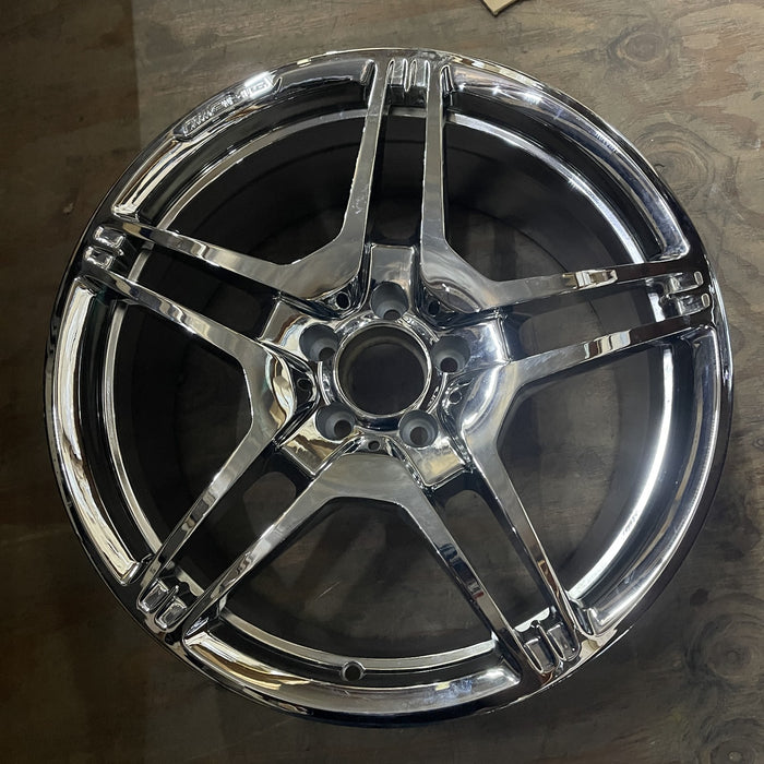 19" MERCEDES CLS-CLASS 12 218 Type; CLS63, 19x9 Original OEM Wheel Rim - CHROME - Additional View