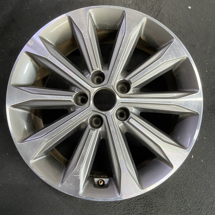 17" SONATA 16 17x7, exposed lug nuts, 10 spoke, , raised spoke design, w/o - Additional View