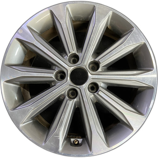 17" SONATA 16 17x7, exposed lug nuts, 10 spoke, , raised spoke design, w/o - Front View
