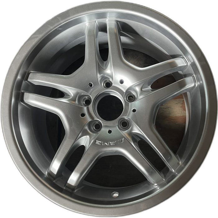 17" MERCEDES CLK 08-09 209 Type; CLK550, 17x8.5 Original OEM Wheel Rim - Front View