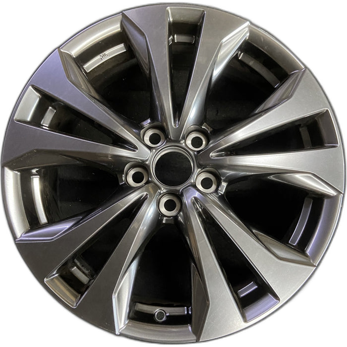 18" UX200 19 18x7 , 10 spoke Original OEM Wheel Rim - Front View