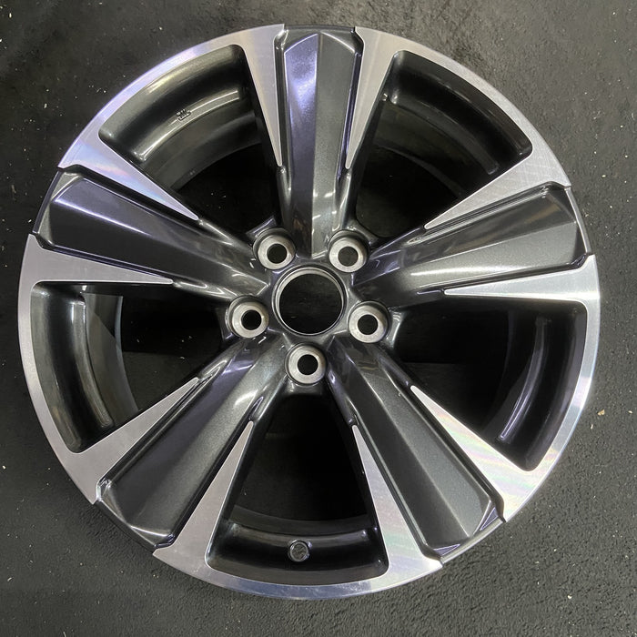 18" UX200 19-23 18x7 , 5 spoke Original OEM Wheel Rim - MACHINED CHARCOAL - Additional View