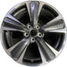 18" UX200 19-23 18x7 , 5 spoke Original OEM Wheel Rim - MACHINED CHARCOAL - Front View