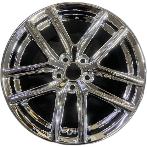18" LEXUS IS250 14-15 18x8.5 , 10 spoke Original OEM Wheel Rim - CHROME - Front View