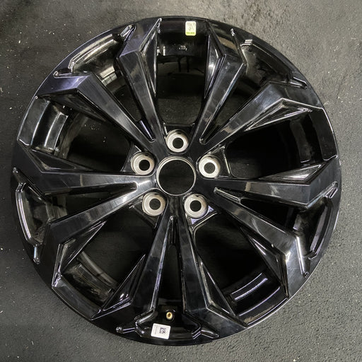 18" RAV4 22 18x7 , 5 spoke, split spoke, Original OEM Wheel Rim - BLACK - Additional View