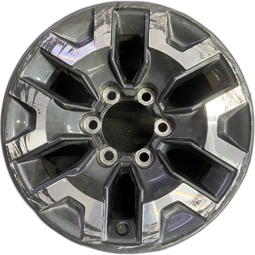 16" TACOMA 16 16x7, alloy, , Y spoke Original OEM Wheel Rim - MACHINED CHARCOAL - Front View