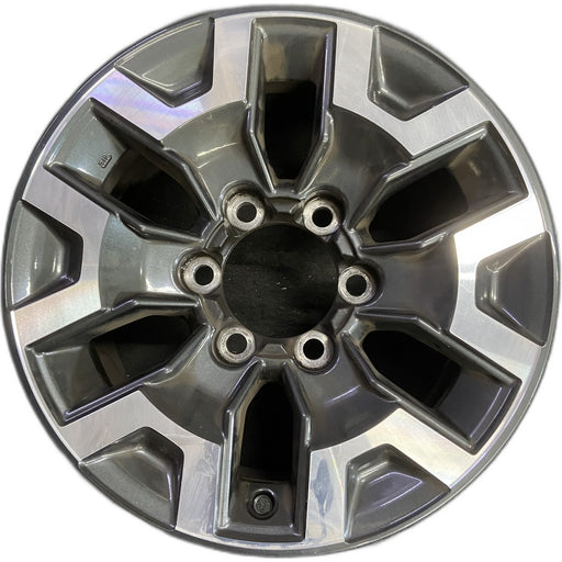 16" TACOMA 16 16x7, alloy, , Y spoke Original OEM Wheel Rim - MACHINED CHARCOAL - Front View