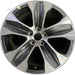 18" HIGHLANDER 20-21 18x8 , Original OEM Wheel Rim - MACHINED GREY - Front View