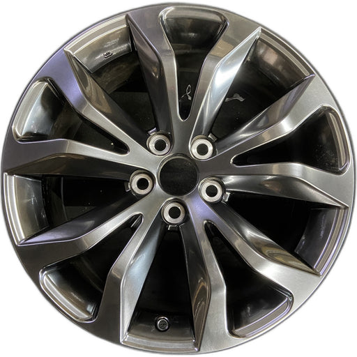 18" NX300 18-21 18x7.5 , , V spoke, Original OEM Wheel Rim - HYPER SILVER - Front View